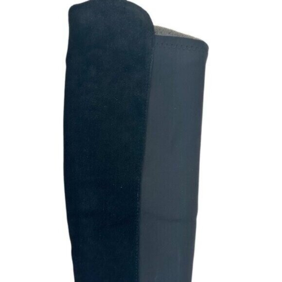 Stuart Weitzman 5050 Nappa Suede Leather Black Over The Knee Boots Size 7 - Picture 5 of 13